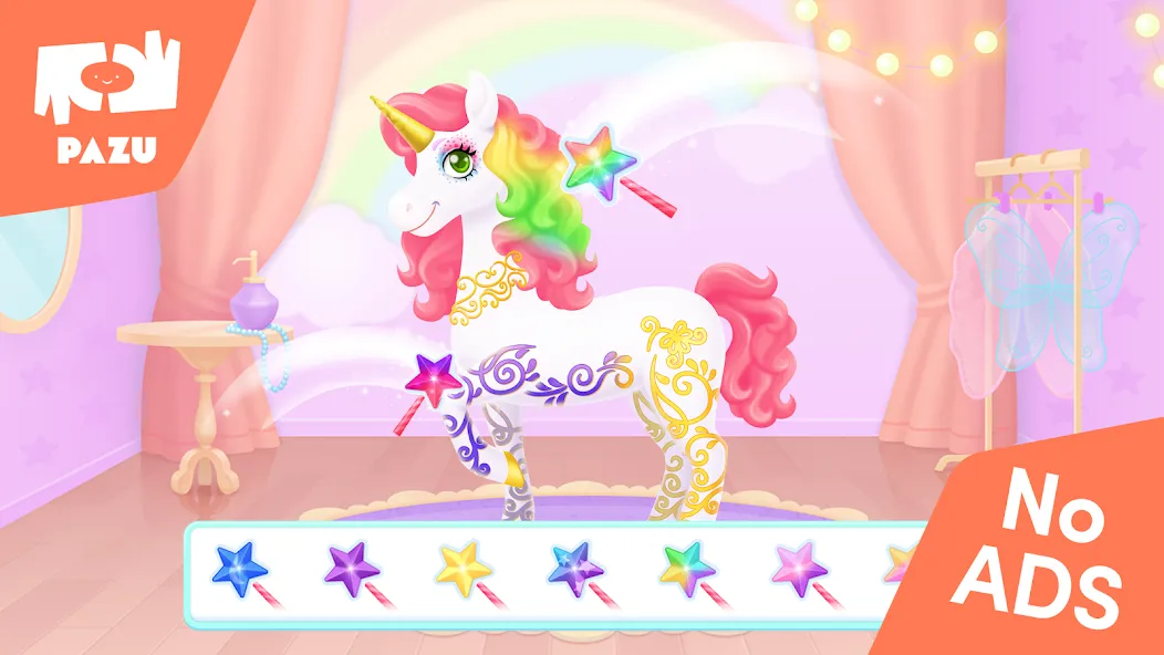 My Unicorn dress up for kids  [МОД Mega Pack] Screenshot 2