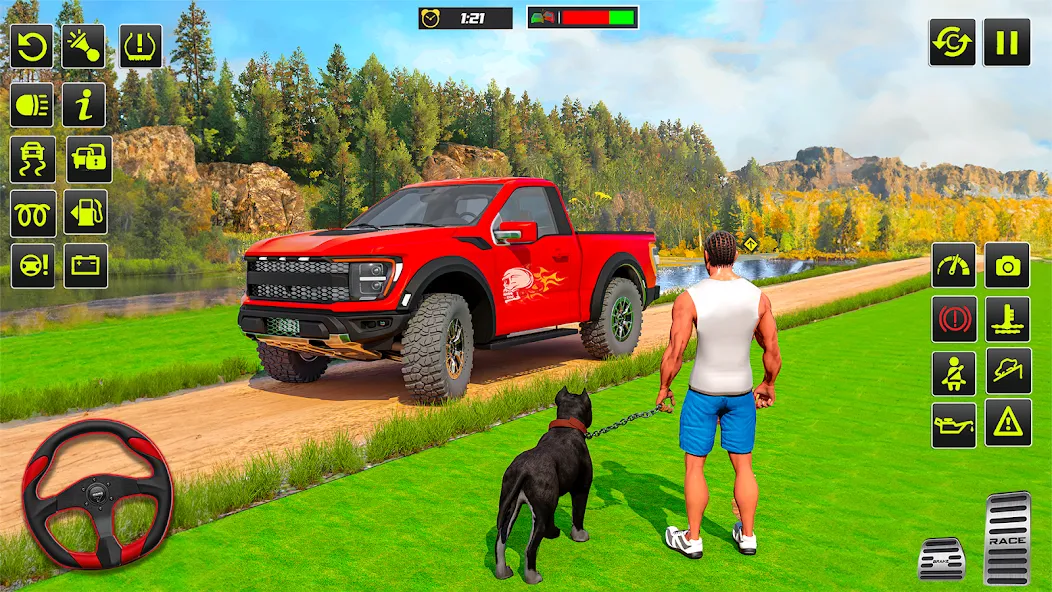 Offroad 4x4 Jeep Driving Game  [МОД Mega Pack] Screenshot 1