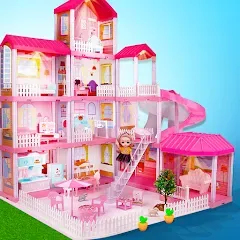 Взломанная Girl Doll House Design Games (Дизайнерские игры для девочек Домик для кукол)  [МОД Меню] - последняя версия apk на Андроид