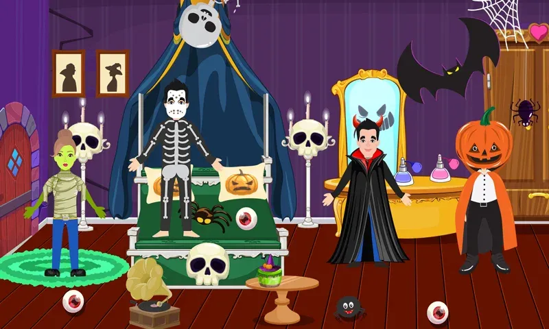 Pretend Play Halloween Party (Претендуй на Хэллоуинскую вечеринку)  [МОД Много денег] Screenshot 3