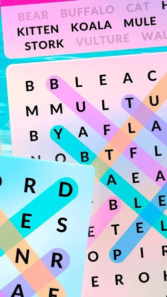 Wordscapes Search (Вордскейпс Серч)  [МОД Много монет] Screenshot 2