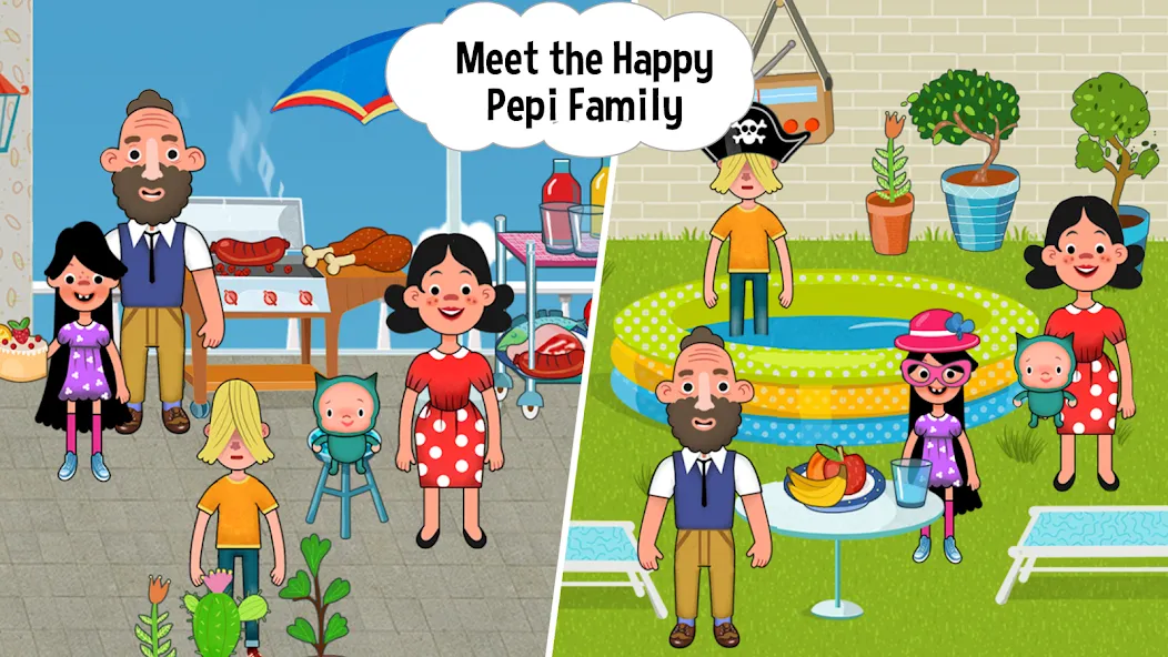 Pepi House: Happy Family (Пепи Хаус)  [МОД Меню] Screenshot 5