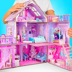 Взлом Doll House Design: Girl Games (Долл Хаус Дизайн)  [МОД Бесконечные монеты] - стабильная версия apk на Андроид