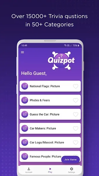 QuizPot: Group GK Quiz Trivia (КвизПот)  [МОД Unlimited Money] Screenshot 2