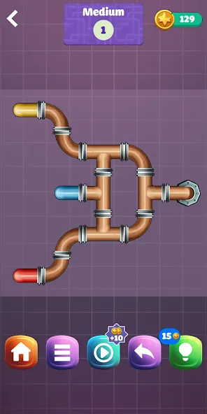 Pipe Puzzle Connect (Пайп Пазл Коннект)  [МОД Все открыто] Screenshot 2