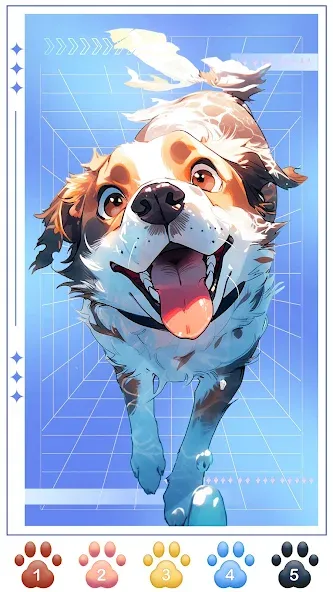 Dog Coloring, Color by number  [МОД Unlocked] Screenshot 1