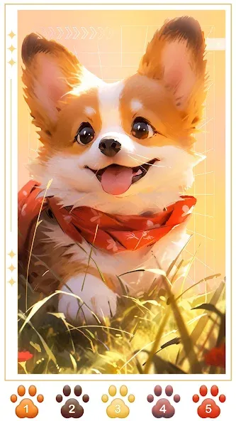 Dog Coloring, Color by number  [МОД Unlocked] Screenshot 4