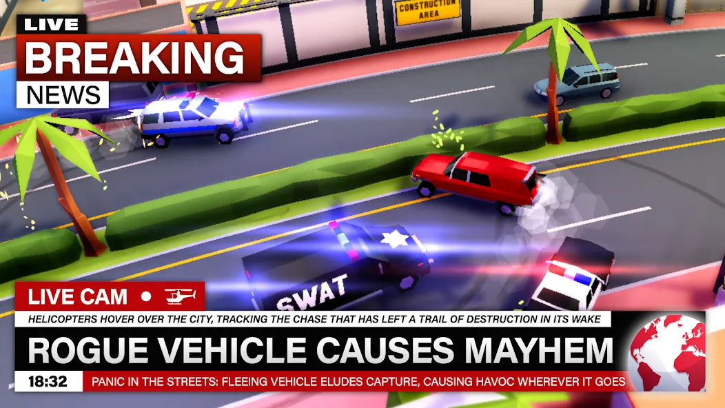 Reckless Getaway 2: Car Chase (Реклесс Гетавей 2)  [МОД Меню] Screenshot 1