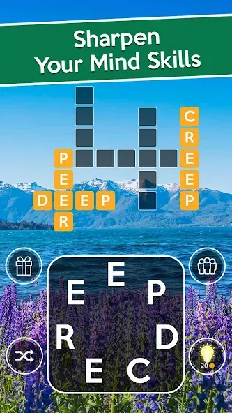 Word Cross: Crossy Word Search (Уорд Кросс)  [МОД Mega Pack] Screenshot 2