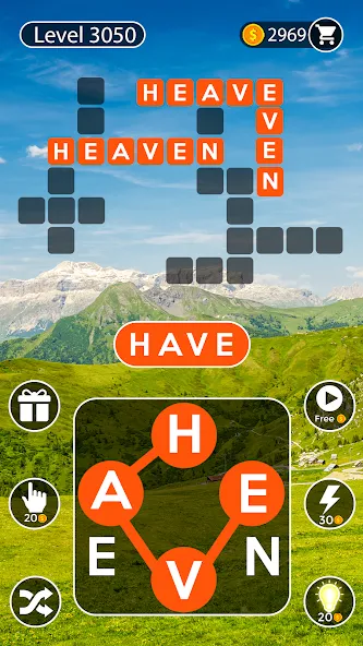 Word Cross: Crossy Word Search (Уорд Кросс)  [МОД Mega Pack] Screenshot 3