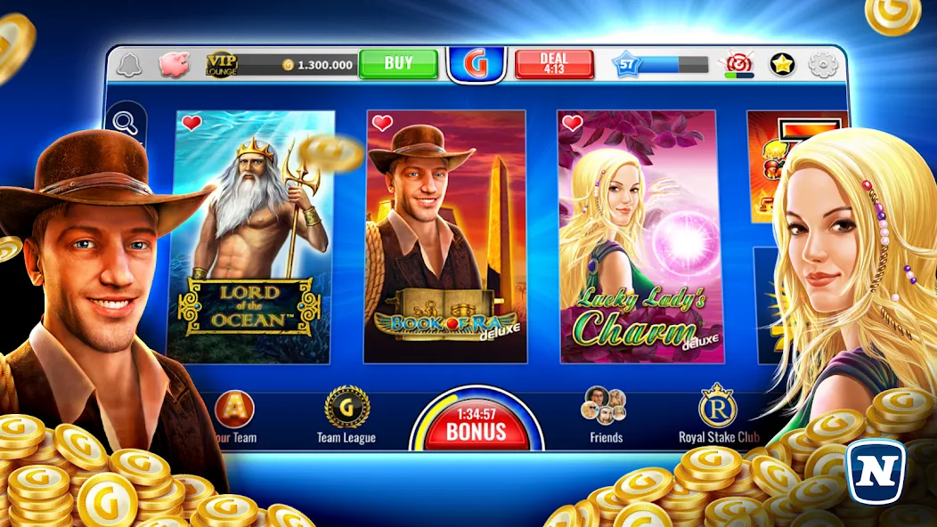 Gaminator Online Casino Slots  [МОД Много монет] Screenshot 1