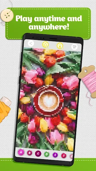 Cross Stitch Coloring Art (Кроссстич окрашивание искусства)  [МОД Mega Pack] Screenshot 5