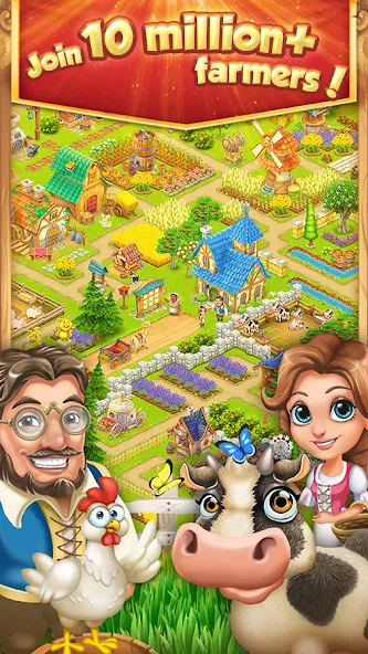 Village and Farm (Вилладж энд Фарм)  [МОД Бесконечные монеты] Screenshot 1