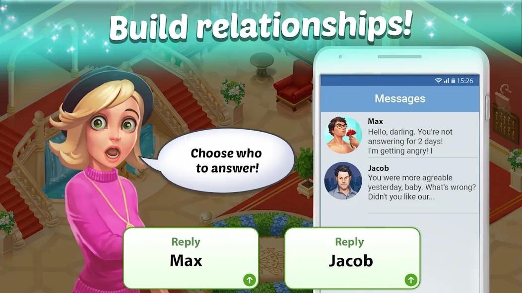 Family Hotel: love & match-3 (Фэмели Отель)  [МОД Много денег] Screenshot 5