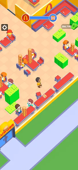 My Burger Shop: Burger Games (Май Бургер Шоп Игры)  [МОД Menu] Screenshot 1