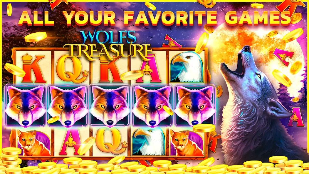 Legandary slots Casino Games  [МОД Бесконечные монеты] Screenshot 1