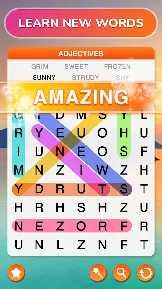 Word Search - Word Puzzle Game  [МОД Бесконечные деньги] Screenshot 3