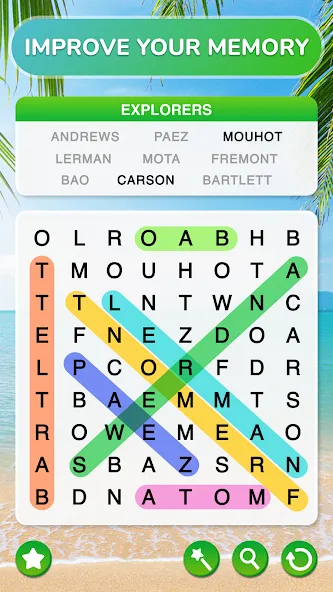 Word Search - Word Puzzle Game  [МОД Бесконечные деньги] Screenshot 5