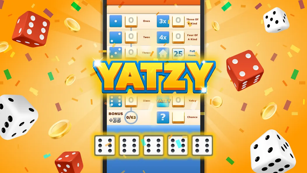 Yatzy - Fun Classic Dice Game (Ятзи)  [МОД Много монет] Screenshot 1