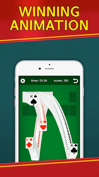 Classic Solitaire Klondike  [МОД Unlimited Money] Screenshot 4