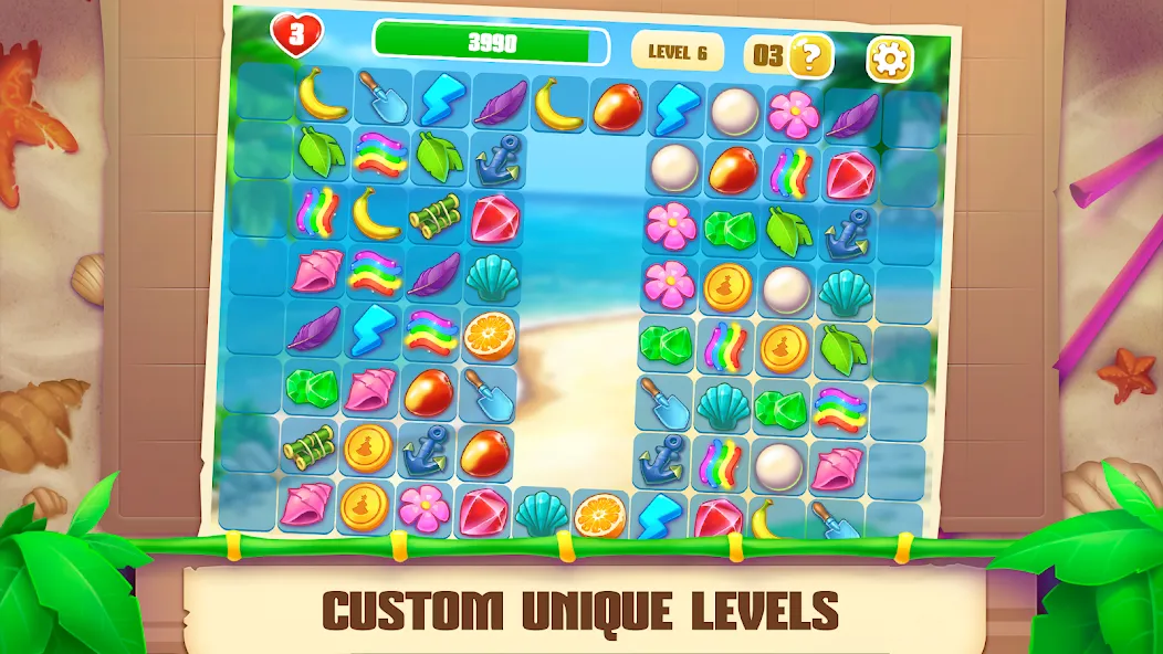 Onet Paradise: connect 2 tiles (Онет Парадайз)  [МОД Бесконечные монеты] Screenshot 5