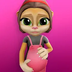 Взлом Pregnant Talking Cat Emma  [МОД Unlocked] - последняя версия apk на Андроид