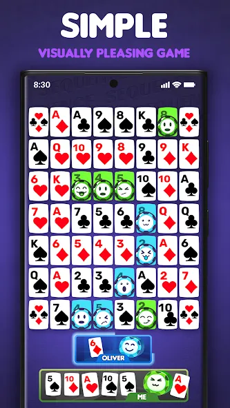 One-Eyed Jack: Card game (Сиквенс)  [МОД Бесконечные деньги] Screenshot 3