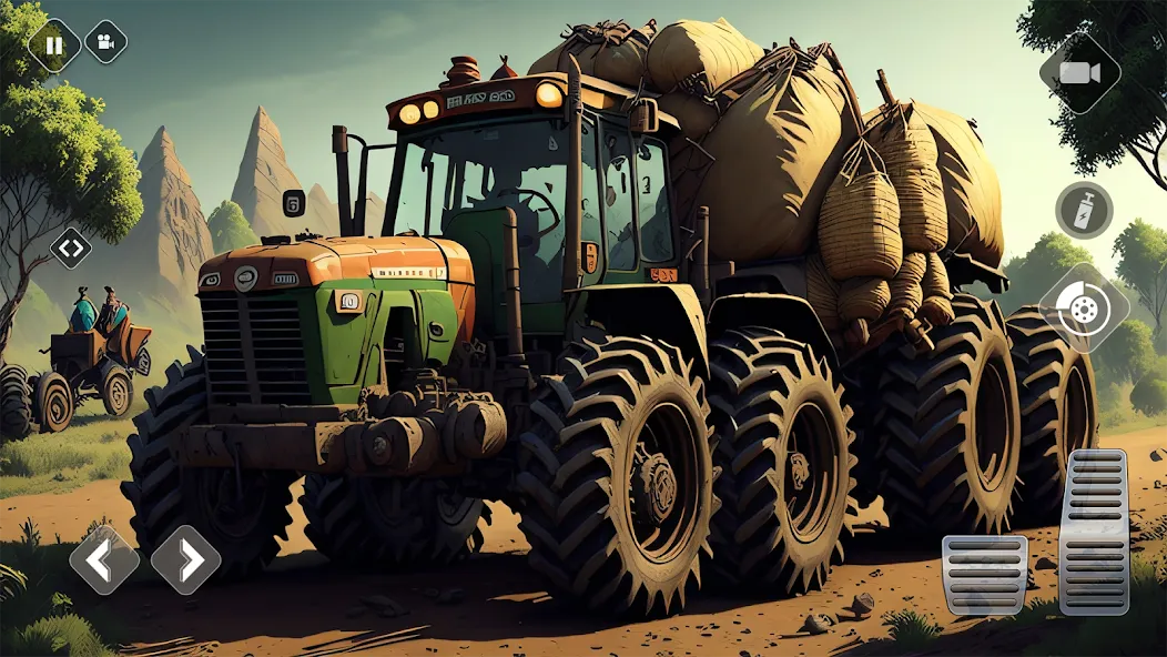 Tractor Driving Games: Farming  [МОД Много монет] Screenshot 4