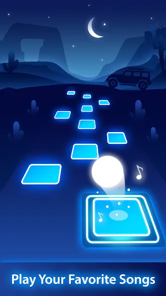 Magic Ball Tiles Hop Music Run (Меджик Бол Тайлз Хоп Мьюзик Ран)  [МОД Бесконечные монеты] Screenshot 2