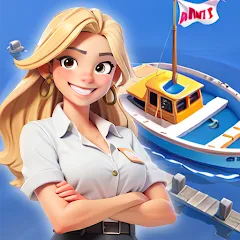 Скачать взломанную Idle Seafood Market -Tycoon (Айдл Сифуд Маркет)  [МОД Бесконечные деньги] - последняя версия apk на Андроид