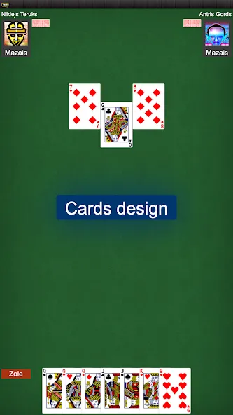 Latvian card game: RaccoonZole  [МОД Mega Pack] Screenshot 4