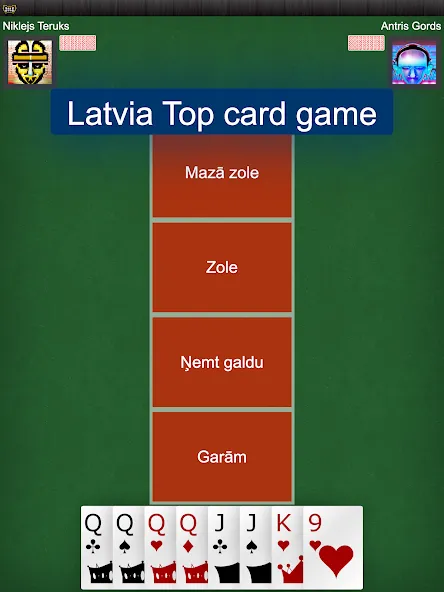 Latvian card game: RaccoonZole  [МОД Mega Pack] Screenshot 5