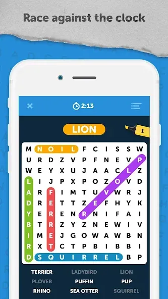 Infinite Word Search Puzzles (Инфинити ворд срч пазлы)  [МОД Все открыто] Screenshot 1