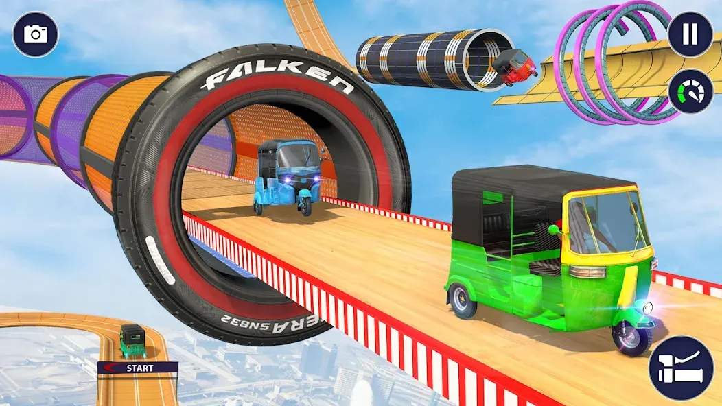 Tuk Tuk Auto Rickshaw Games 3D (Тук Тук Автомобильные рикши игры 3D)  [МОД Много монет] Screenshot 5