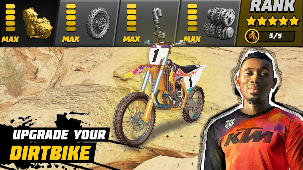 Dirt Bike Unchained: MX Racing (Дерт Байк Анчейнд)  [МОД Бесконечные деньги] Screenshot 3