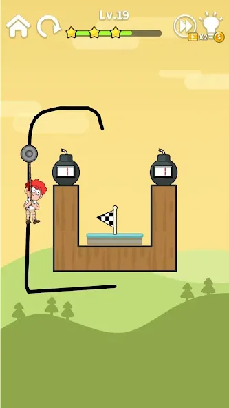 Zipline Rescue: Physics Game (Зиплайн Рескью)  [МОД Бесконечные деньги] Screenshot 4