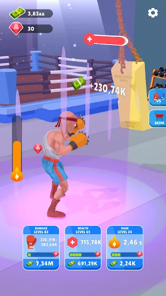 Tap Punch - 3D Boxing (Тап Панч)  [МОД Все открыто] Screenshot 3