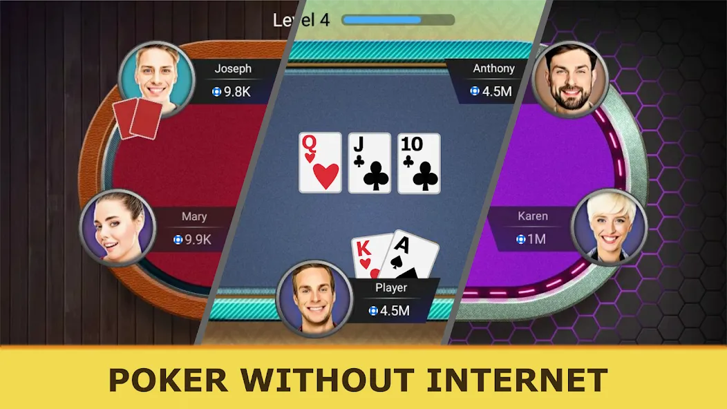 Poker Offline: Texas Holdem  [МОД Unlimited Money] Screenshot 2