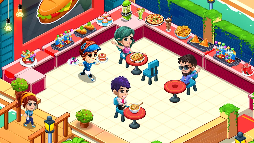 Cooking Restaurant Kitchen (Кукинг Ресторан Китчен)  [МОД Бесконечные монеты] Screenshot 2