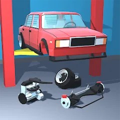 Скачать взломанную Retro Garage - Car Mechanic  [МОД Menu] - стабильная версия apk на Андроид