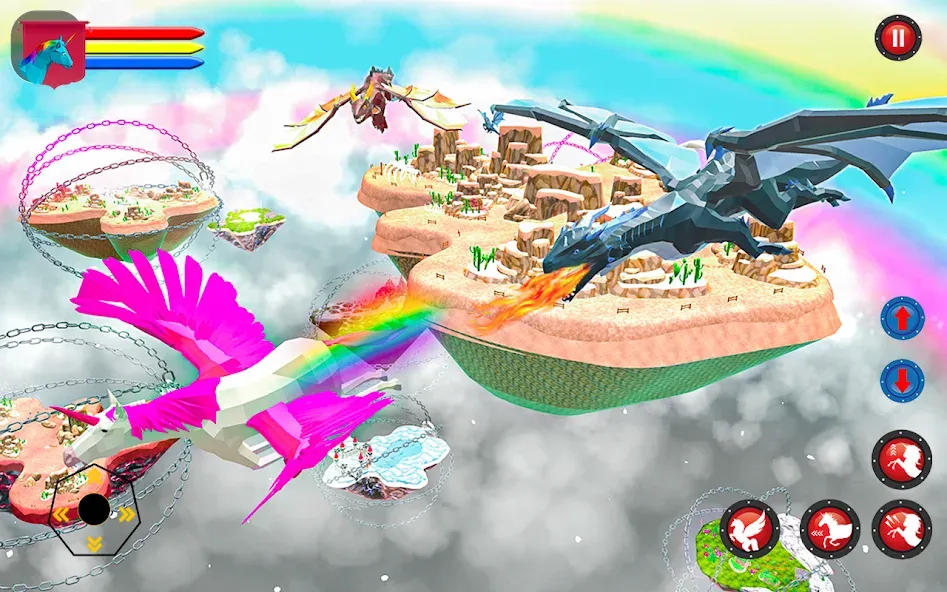 Flying Unicorn Pegasus Games  [МОД Много денег] Screenshot 1