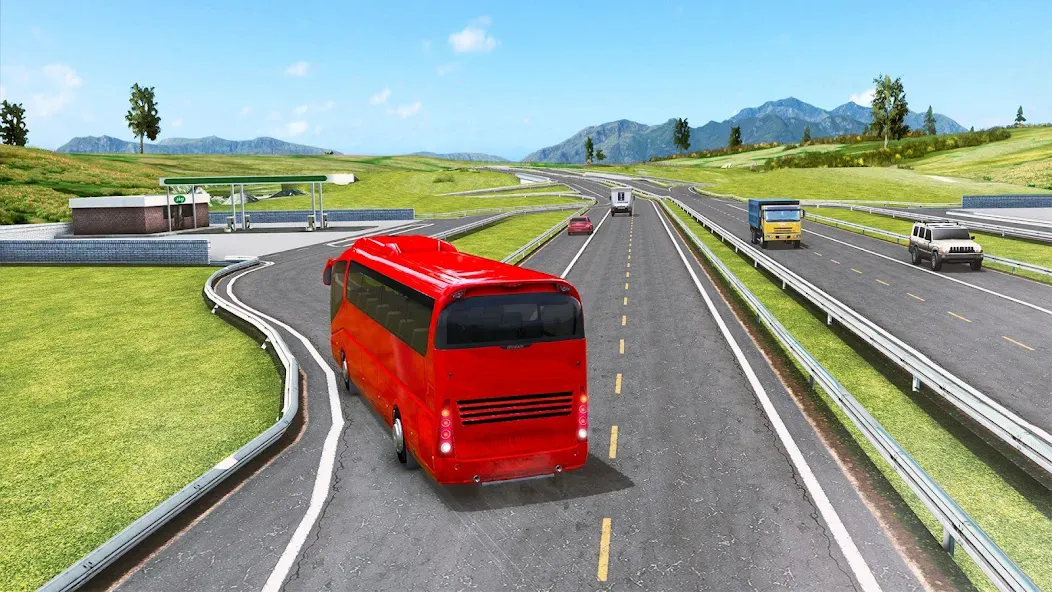 Highway Bus Simulator Bus Game  [МОД Unlocked] Screenshot 4