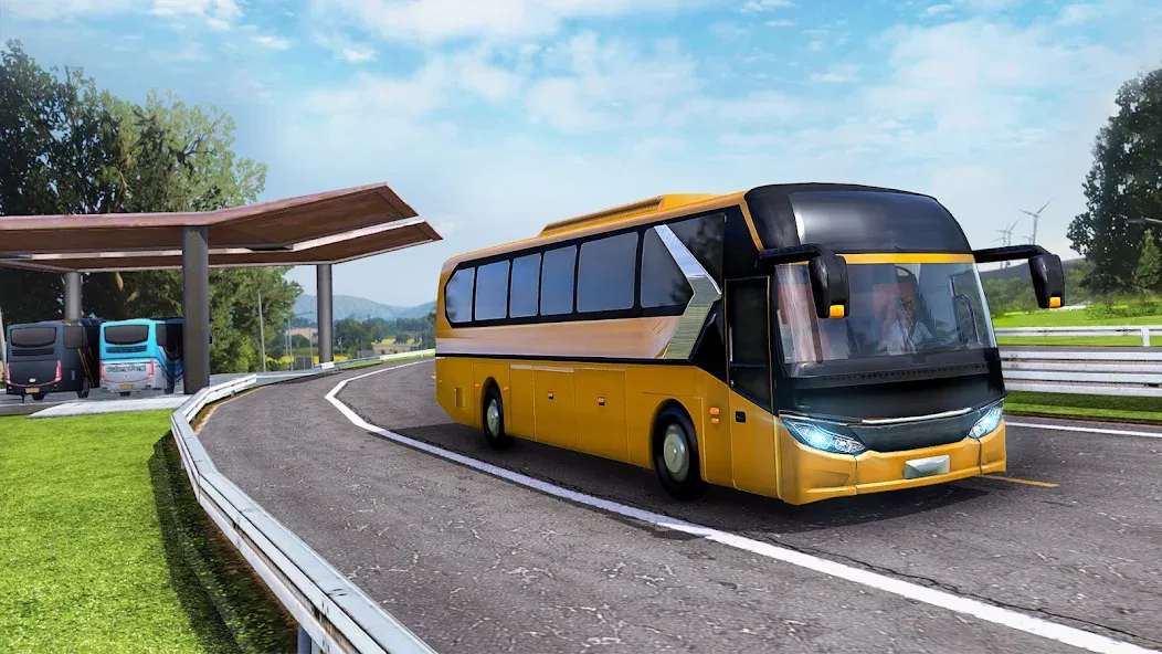 Highway Bus Simulator Bus Game  [МОД Unlocked] Screenshot 5