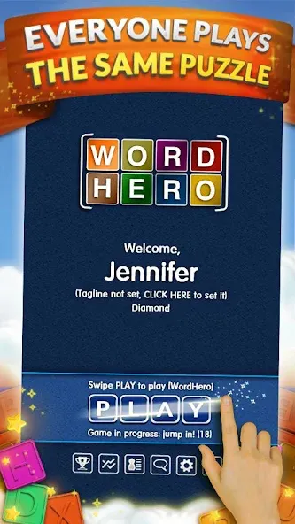 WordHero : word finding game (ВордХиро)  [МОД Меню] Screenshot 2