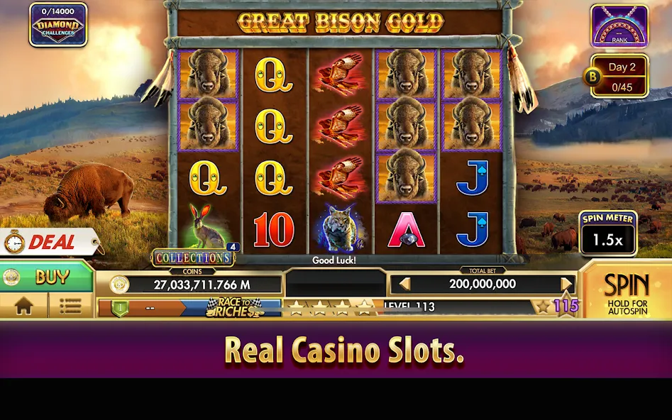 Black Diamond Casino Slots (СЛОТЫ)  [МОД Unlimited Money] Screenshot 3