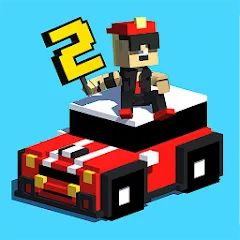 Скачать взломанную Smashy Road: Wanted 2 (Смэши Роуд)  [МОД Mega Pack] - полная версия apk на Андроид