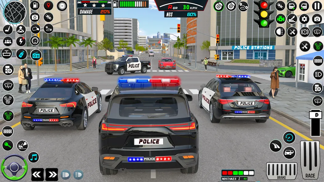 US Police Car Parking - King  [МОД Много монет] Screenshot 5