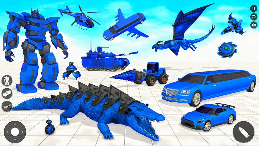 Crocodile Animal Robot Games  [МОД Все открыто] Screenshot 1