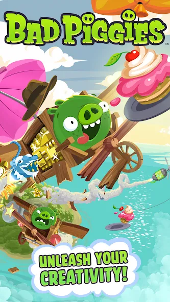 Bad Piggies (Бэд Пиггиз)  [МОД Unlocked] Screenshot 1