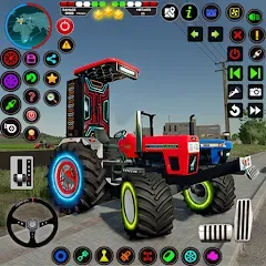 Скачать взломанную Indian Tractor Farming Games  [МОД Mega Pack] - полная версия apk на Андроид